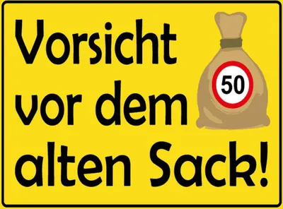 Produktbild von vianmo Holzschild 30x40 cm Vorsicht vor dem alten Sack 50