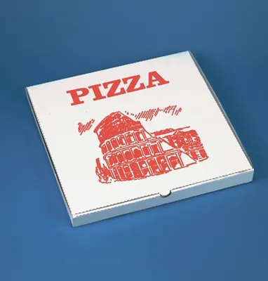 Obrázek produktu pro Papstar Starpak Pizzakarton eckig 28 x 28 rot weiss 100 Stück