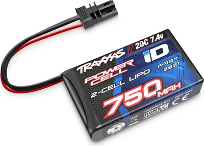 Produktbild von Traxxas TRX2821 ID LiPo Akku 750mAh 7,4V 2-Zellen 20C für TRX-4M