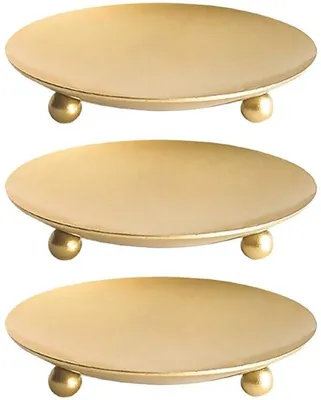 Obrázok produktu pre Elegantné zlaté svietniky 9,5 cm, kovové