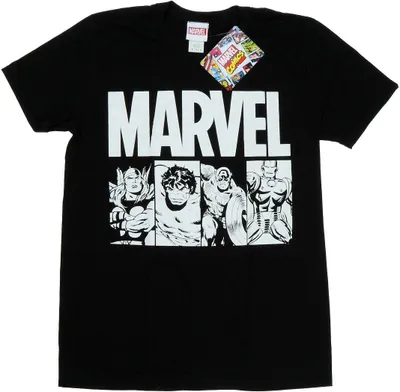 Produktbild von Marvel - T-Shirt für Herren BI37660 (XL) (Schwarz)