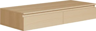 Produktbild von Selsey Bemmi – Hängeschreibtisch / Schminktisch mit Schubladen, Eiche Lindberg, 120 cm