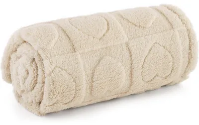 Produktbild von Waschbare Hundedecke 80x60 cm Cremeweiß