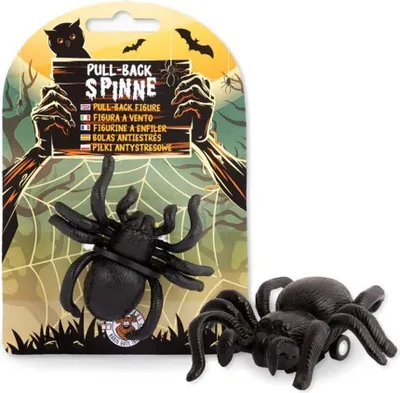 Produktbild von Schwarze Spinne zum Aufziehen als Scherzartikel