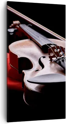 Produktbild von Bild auf Leinwand - Leinwandbild - Violine Harmonie Instrument Musik - 55x100cm - Wand Bild - Wanddeko - Leinwanddruck - Bilder - Kunstdruck - Leinwand bilder - Wandkunst - PA55x100-2183