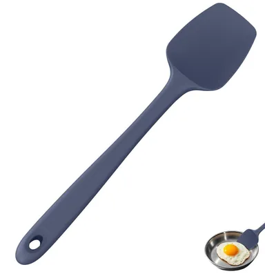 Image de Spatule en silicone, grande taille, 36 cm. Résistante à la chaleur jusqu'à 315°C. Couleur bleu nuit