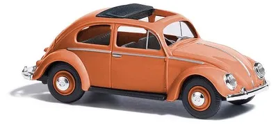 Produktbild von Busch 52953 - 1/87 / H0 VW Käfer Ovalfenster korallen - Neu