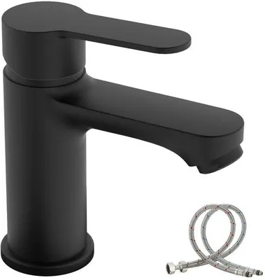 Obrázek produktu pro Jednopáková umyvadlová baterie, černá, 78 mm