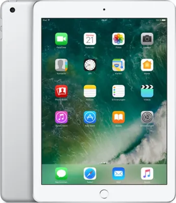 Produktbild von Apple iPad , 24,6 cm (9.7"), 2048 x 1536 Pixel, 32 GB, iOS 10, 469 g, Silber