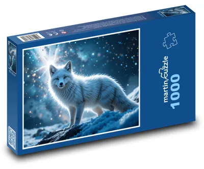 Zdjęcie produktu dla Puzzle 1000 Lis w Zimowym Krajobrazie - martinpuzzle