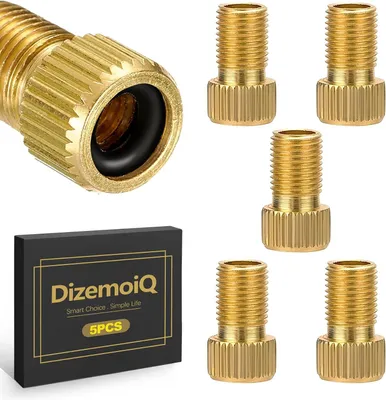 Produktbild von Ventiladapter, Presta auf Schrader - 5 Stück - Messing