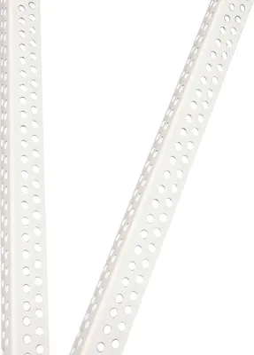 Produktbild von ProfileXXL PVC Eckwinkel, Eckprofil, Kantenschutz Trockenbau 2,5m Weiß 23 x 23mm Profile aus hart PVC, für Innenbau Trockenbau