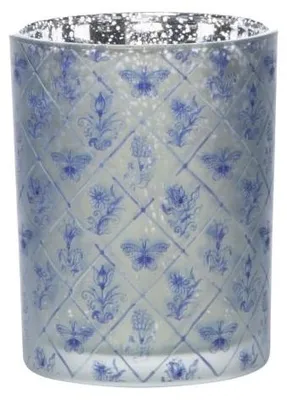 Immagine prodotto di Mars & More, portacandele in Vetroceramica blu Delft, modello medio, 12 cm
