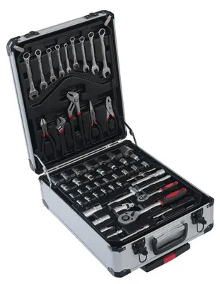 Obrázek produktu pro Sada nářadí v kufru 186 ks Pro-Tech TOOLS 00645