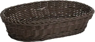 Zdjęcie produktu dla Saleen Großer Mehrzweck-Korb, Gastrotauglich, Oval, 32 x 23 x 7 cm, Kunststofffaser, Dunkelbraun, 02010706101