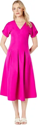 Image de Principles - Robe midi à plis pour femme DH7409 (40 FR) (Rose)