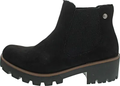 Produktbild von Rieker Damen Chelsea Boot Profilsohle Blockabsatz Stiefelette 79265, Größe:40 EU, Farbe:Schwarz