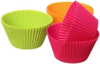Obrázok produktu pre Silikónová forma na pečenie (cupcakes) LEKUE na veľké muffiny | červená