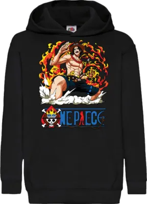 Produktbild von Kinder Kapuzenpullover One Manga Piece Anime 009, 5-6 Jahr - 116 / Schwarz