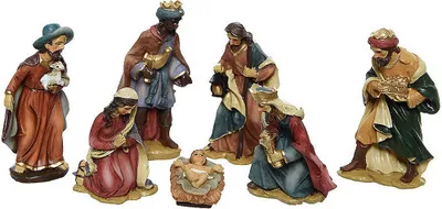 Produktbild von Set aus 7 Figuren für die Krippe, 9 cm