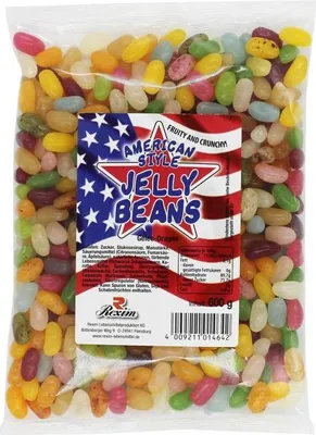 Produktbild von Rexim American Style Jelly Beans, Fruity and Crunchy, 600g