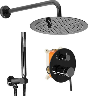 Produktbild von Rea Unterputz Duschset Lungo Black Metallic + Box