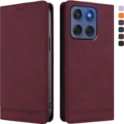 KANVOOS Cover per Motorola Edge 30, Custodia a Libro in Pelle PU con Silicone TPU, Antiurto Flip Caso Portafoglio per Motorola Moto Edge 30 (Verde