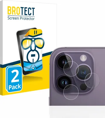 Produktbild von 2x Für Apple iPhone 14 Pro (NUR Kameraschutz) Schutzfolie BROTECT Displayschutz Display Schutz Folie Klar Transparent