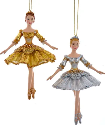 Produktbild von Kurt S Adler Ballerina Weihnachtsfigur aus Kunststoff 13cm Weihnachtskollektion