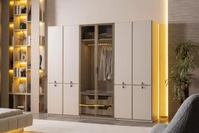 Image de Armoire au design moderne pour la chambre à coucher