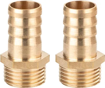 Image de Raccords en laiton de 16 mm, 2 pièces, raccords pour tuyaux d'eau et de gaz