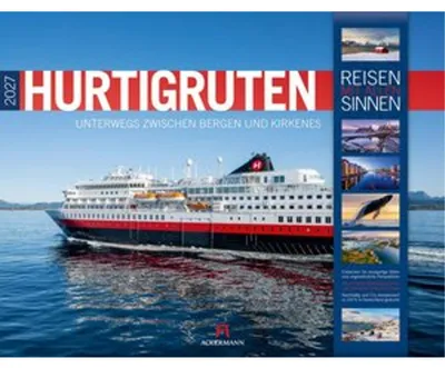 Obrázek produktu pro Kalendář Hurtigruten 2027 | Na cestách mezi Bergenem a Kirkenesem