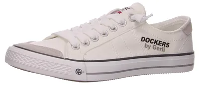 Produktbild von Dockers Slipper bequem in weiss/weiss kombi, Gr. 43