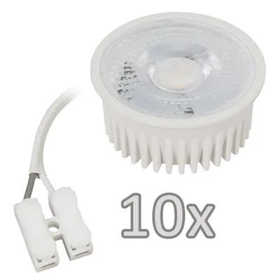 Produktbild von Einbauleuchten-Set McShine, 10xRahmen, 10xLED-Modul, 5W, 400lm, 230V, weiß, Ip44