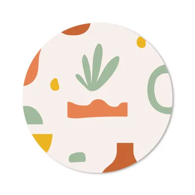 Produktbild von MuchoWow® Mauspad Mousepad Pflanze - Design - Grün 50x50 cm - Mousepads - Maus Mat - Pad - Mausunterlage - Vinyl