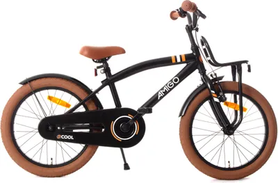 Produktbild von AMIGO Kinderfahrräder Jungen 2Cool 18 Zoll 28,5 cm Jungen Rücktrittbremse Schwarz