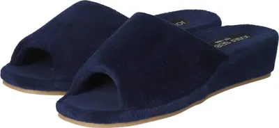 Produktbild von Josef Seibel Damen Pantoffeln/ Hausschuhe MARSEILLE 01 Dunkelblau Textil Größe: 41