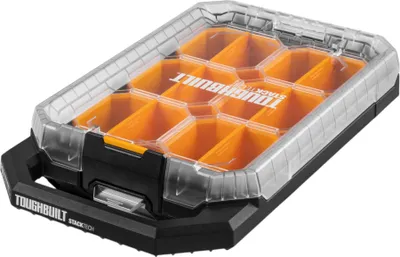 Produktbild von Toughbuilt StackTech TB-B1-O-10C kompakter flacher Organizer 48 x 26,5 x 10 cm IP65 + 6x Inlay + 6x Trennwand