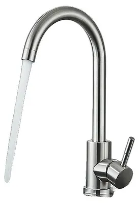 Obrázok produktu pre Kuchynská batéria, otočná o 360 stupňov, jednopáková, brúsený nikl A