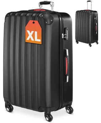 Immagine prodotto di Monzana Valigia a Guscio Rigido XL Trolley Lucchetto 4 Ruote Bagaglio Manico Telescopico Alluminio