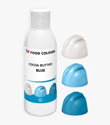Produktbild von Farbstoff COCOA BUTTER auf Fettbasis, blau, 100 g
