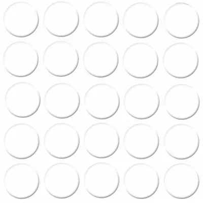 Produktbild von haggiy Selbstklebende Abdeckkappen für Möbel - Durchmesser 14 mm - 25 Stück - Möbelpflaster (Weiß-kalt)