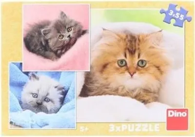 Produktbild von Niedliche Kätzchen Puzzle 3 x 55 Teile
