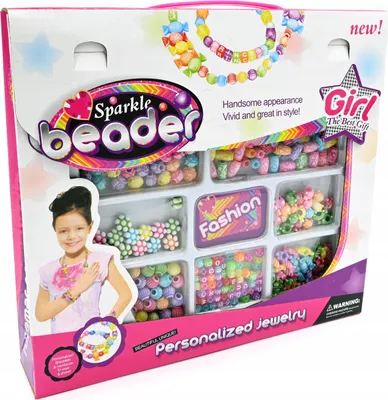 Produktbild von Schmuck Bastelset Kinder Perlen Set Armbänder Selber Machen Kreatives Geschenk Mädchen
