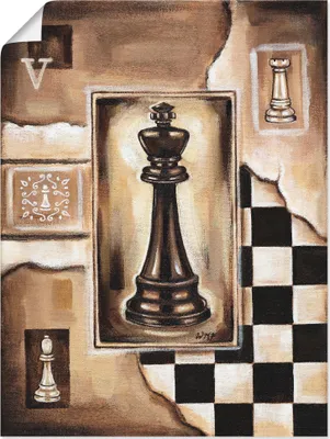 Produktbild von ARTland Poster Schach König Größe: 30x40 cm