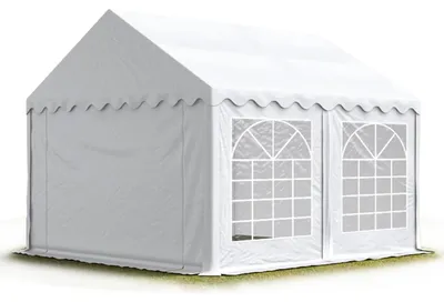 Produktbild von TOOLPORT Partyzelt Festzelt 3x4 m Garten-Pavillon PVC Plane 700 N in weiß Wasserdicht