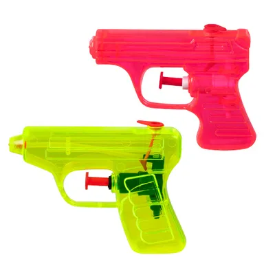 Produktbild von wasserpistolen 7,5x10 cm rot/gelb 2 Stück
