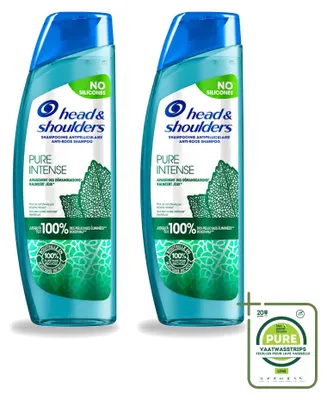 Produktbild von 2 x Head & Shoulders Anti-Schuppen Shampoo Pure Intense - 250 ml - Großpackung - 2 Stücke