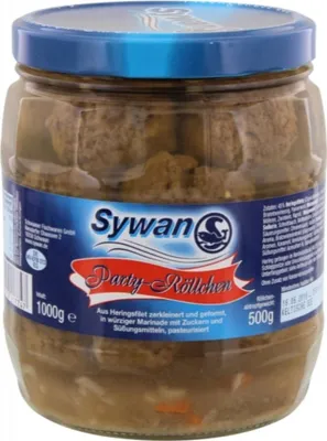 Obrázek produktu pro Sywan party rolky ze sleďových filetů v marinádě ATG 500g 1000g