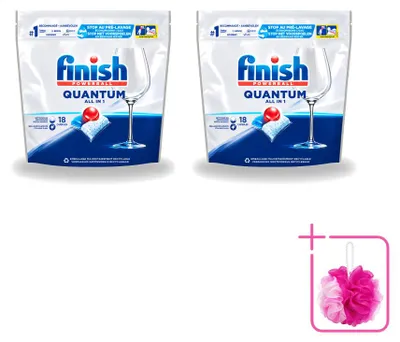 Produktbild von 2 x Finish Powerball Quantum All in 1 Geschirrspültabs - Sparpackung - 2 Stücke